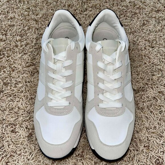 Calvin Klein Men’s Granit Sneakers Shoes White Ivory, Size 11.5 (New) main image 9